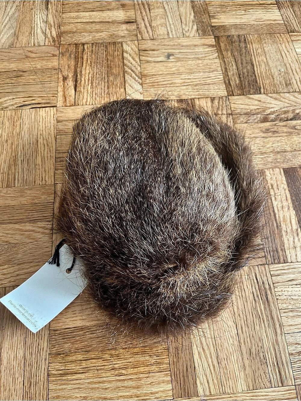 Paris-Montreal Fur Hat in Brown NWT